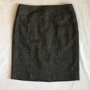 Saks Fifth Avenue Wool Blend Gray Skirt